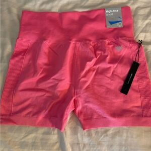 Forever 21 High-Rise Seamless Pink Athletic Shorts